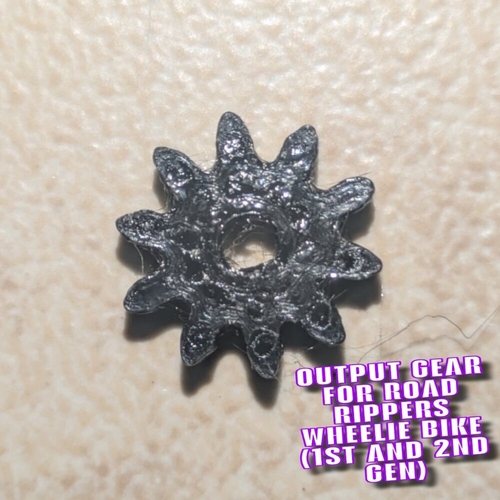Output gear for 1st and 2nd gen Road Rippers Wheelie Bike